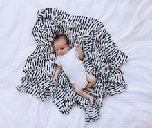Load image into Gallery viewer, Tiny Twinkle Swaddle Blanket Ink Strokes
