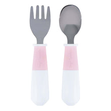 Load image into Gallery viewer, Tiny Twinkle - Stainless Spoon and Fork -Rose
