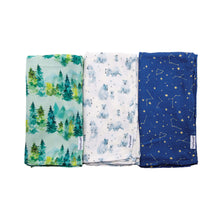 Load image into Gallery viewer, Tiny Twinkle Swaddle Blanket Forest
