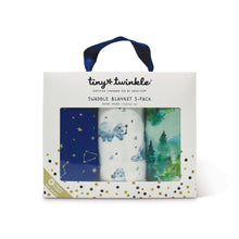 Load image into Gallery viewer, Tiny Twinkle Swaddle Blanket Forest
