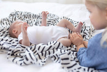 Load image into Gallery viewer, Tiny Twinkle Swaddle Blanket Ink Strokes
