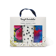 Load image into Gallery viewer, Tiny Twinkle Swaddle Blanket Painted Peony
