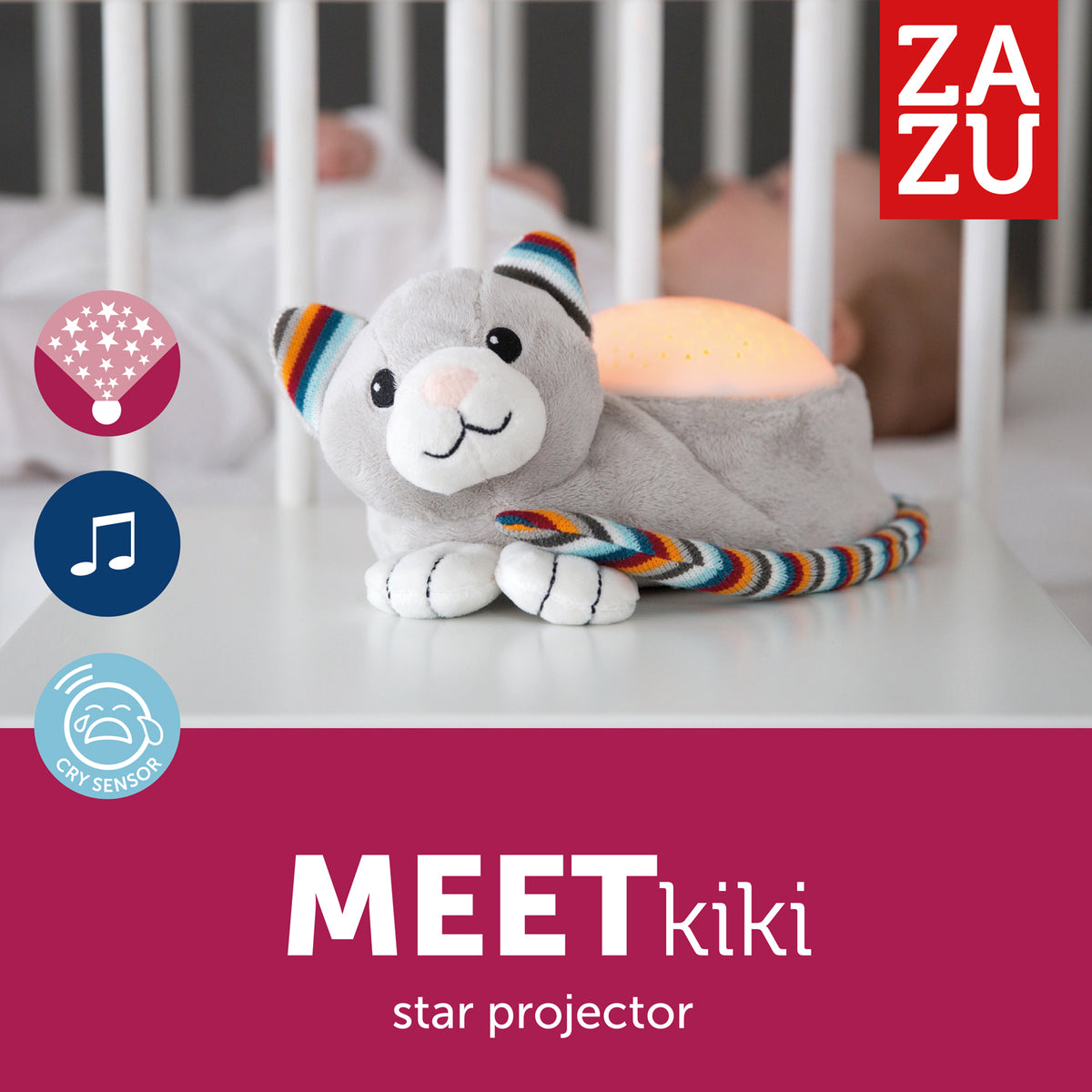 ZAZU Musical Star Projector Ruby ZAZU Musical Star Projector Ruby