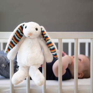 Zazu Baby Sleep Soothers Bibi the Bunny- in crib