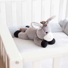Load image into Gallery viewer, Zazu Baby Sleep Soothers Don the Donkey in crib
