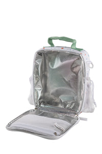 Citron - Super-Duper Lunch Backpack With Side Bottle Pocket Dino Opened