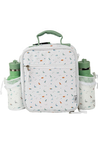 Citron - Super-Duper Lunch Backpack With Side Bottle Pocket Dino with Side Bottles